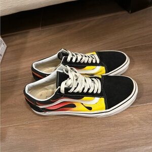 men flame vans.